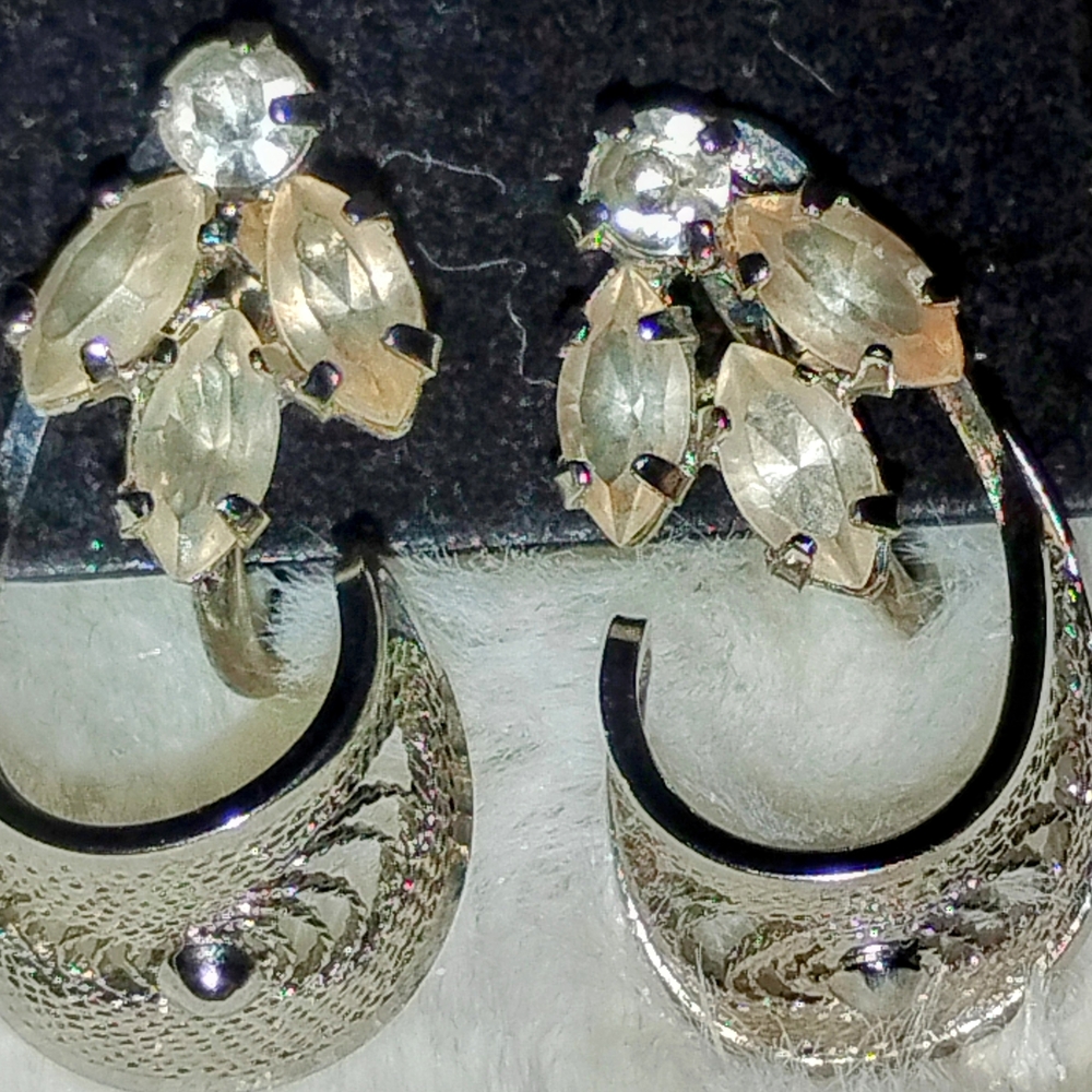 Elegant Silver 925 Signed Earrings